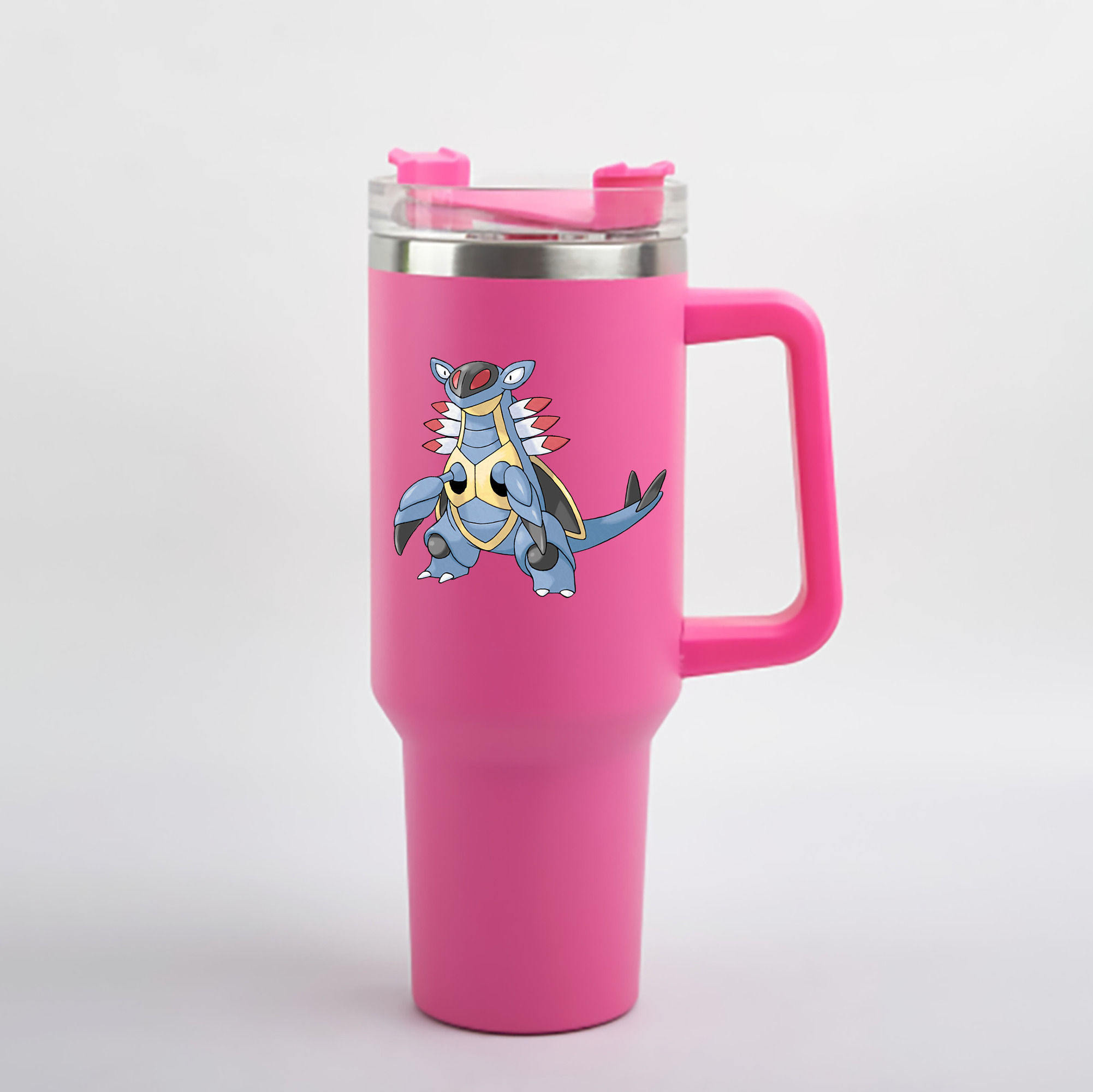 （画像用） ポケットモンスター Pokémon 1200mL車用タンブラー - クリスタルステッカー（プラスチックストロー付き）